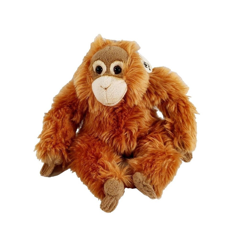 WWF World Wildlife Fund Orangutan 9” Plush Stuffed Animal Realistic  Monkey
